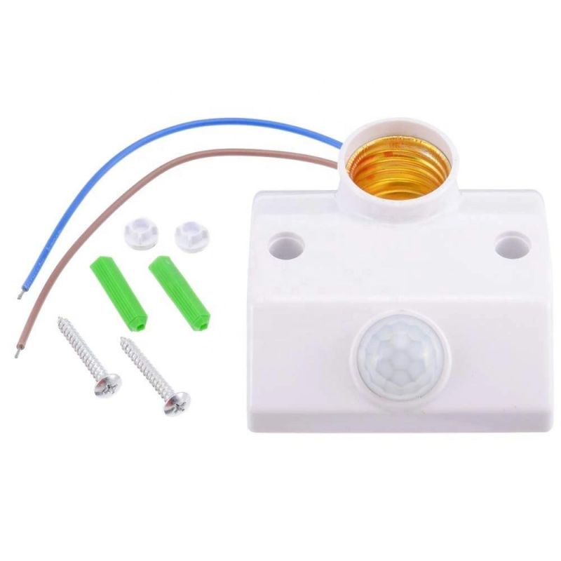 E27 PIR Infrared Motion Sensor LED Light Lamp Holder