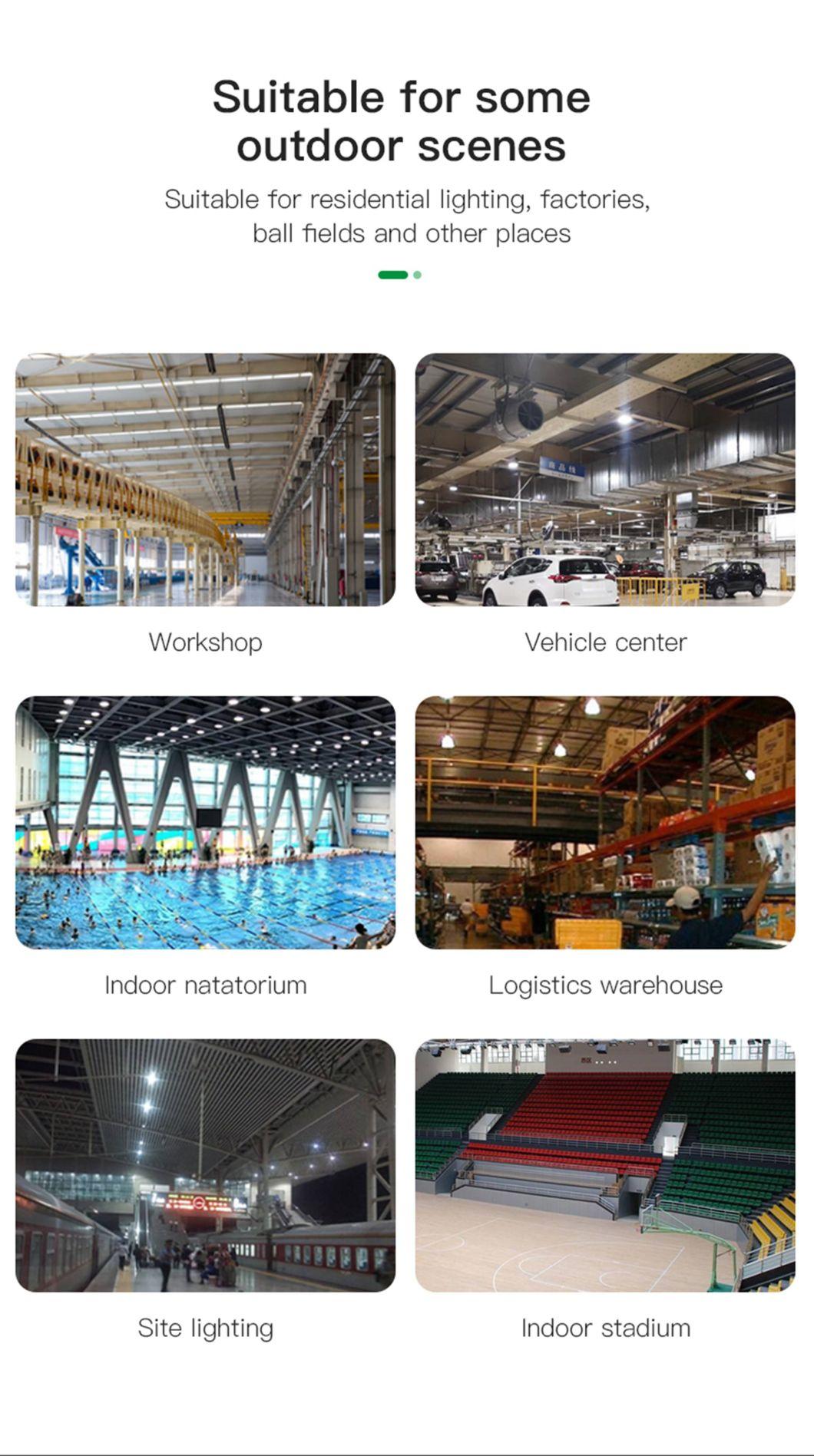 LED High Bay UFO Pendant Lamp Anti Glare Business Industrial Lighting Aluminum High Bay Light