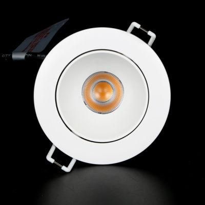 Cheap High Quality Wholesale COB Ra90 Hotel Recessed Adjustable LED Down Light Spolight for Hotel and Apartment Residential Rooms