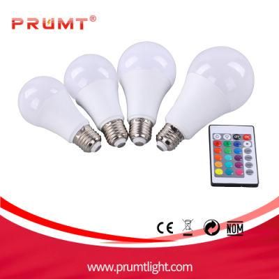 165V-265V 9W RGB Color Changing LED Bulb with CE RoHS