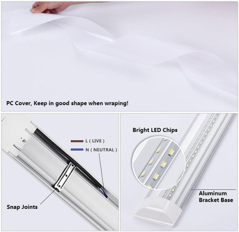 60cm 120cm LED Batten Tube Light Cool/Warm White 2835SMD LED Bar Linear Light Flat Tube Lamps