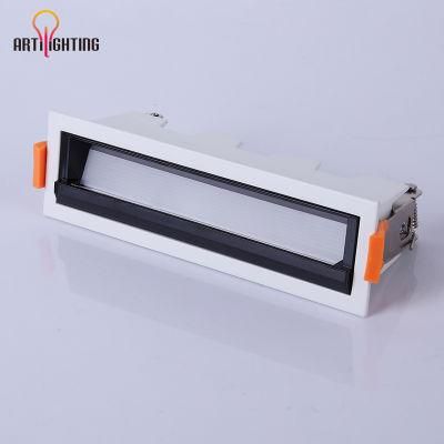 Aluminum White Linear Line Bar Light 3000K 4000K Daylight Hotel Spotlight and Polarized LED Wall Wash Lamp Downlight