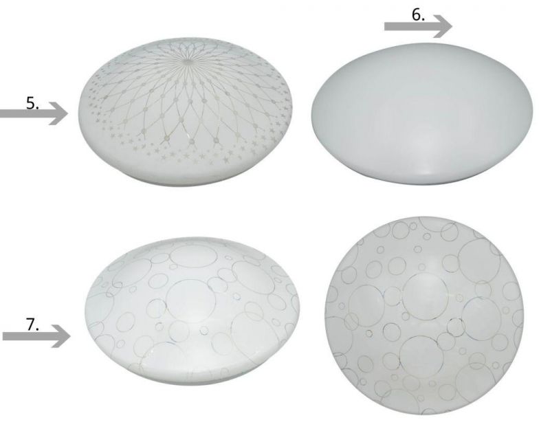 Soft Light Ceiling Mount Lamps Round Mushroom Shape with Less Power Consumption