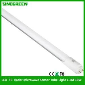 Ce RoHS FCC T8 Radar Microwave Sensor Tube Light 1.2m 18W UL