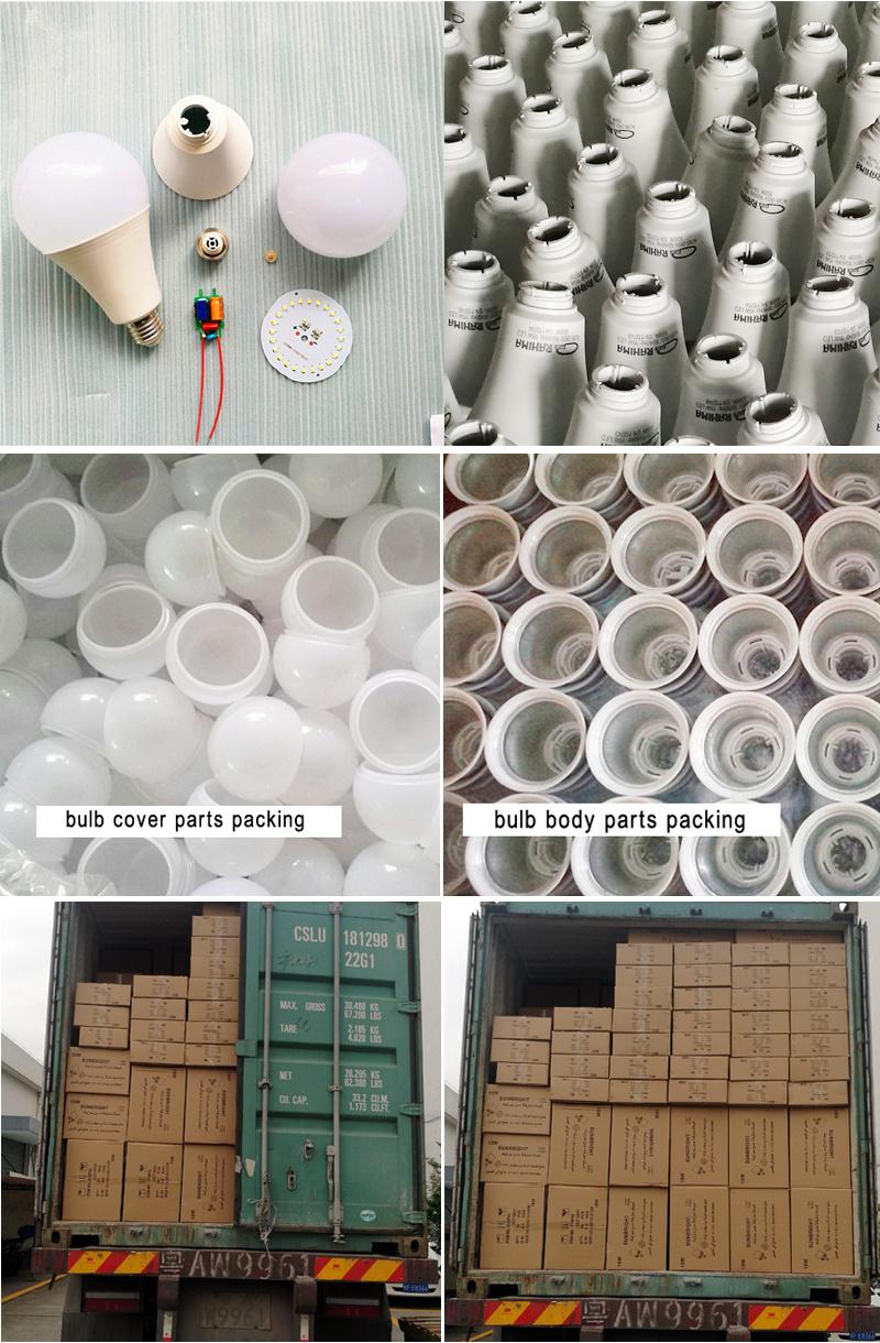 Plastic LED Bulb Light SKD Parts LED Bulb with Factory Price
