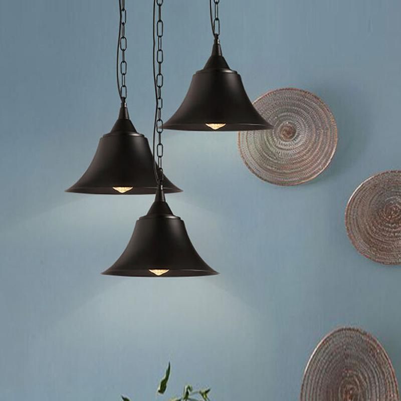 Black Chain E27 Retro Pendant Light Use for Bar