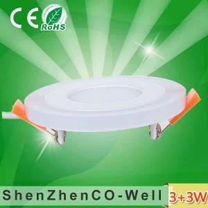 Ultra Thin Acrylic+Aluminum Round/Square Bi-Color LED Panel Light