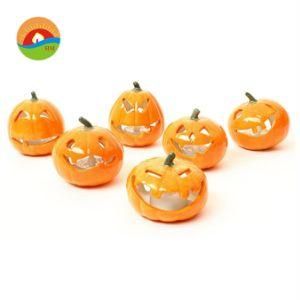 Pumpkin Design LED Candle Yellow White Two Colors