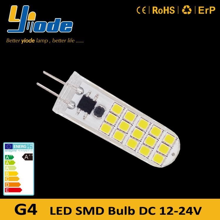 G4 2835SMD 30LED Silicon Cover DC12-24V 150lm 1.6W LED Bulb