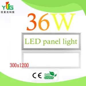 CE RoHS FCC UL SAA Approved 36W LED Panel Light 1X4ft