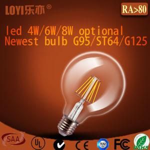 G125 Dimmable 4W/8W LED Filament Bulb Used in Modern Caffee Bar