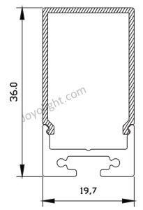 (LS1911P) LED Extrusions Aluminum LED Profile