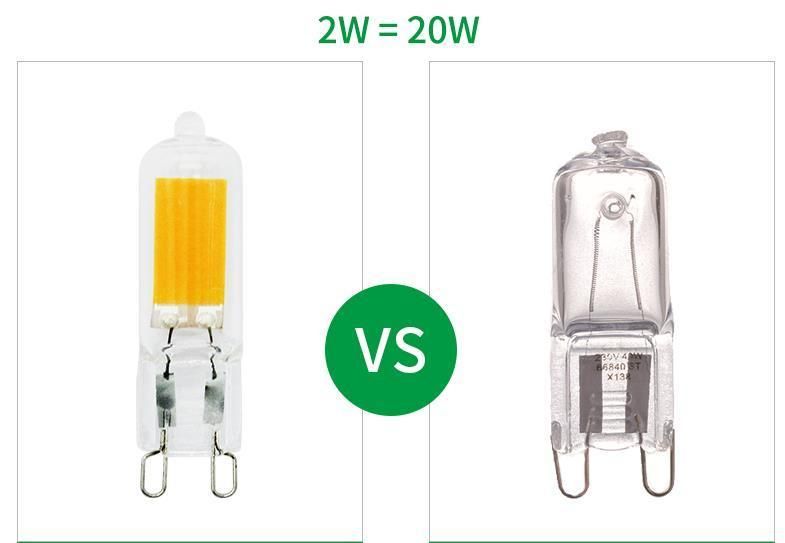 110V 220V G4 G9 LED COB Glass Housing Light Replacement Halogen Lamp