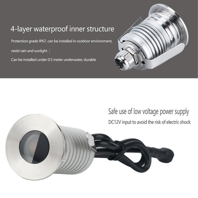 1W 12V IP67 LED Downlight for SPA Sauna Ceiling Light