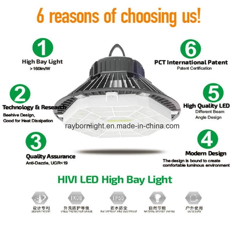 Indoor Industrial Factory Warehouse Lighting Anti Dazzle IP65 Waterproof 200W LED High Bay Light