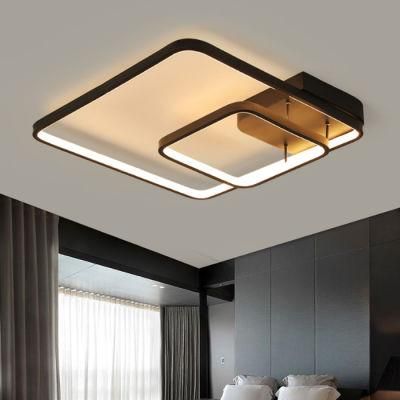 Living Room Square Aluminium Decorative LED Ceiling Lamp Light with PVC Shade, Very Popular &amp; Fashion for Bedroom