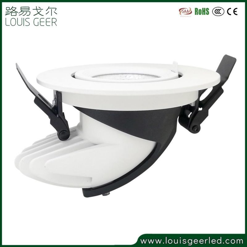 LED Dimmable Downlight 50W Adjustable 360 Degree Recessed LED Ceiling Spot Light AC110V 220V Trunk Downlight LED