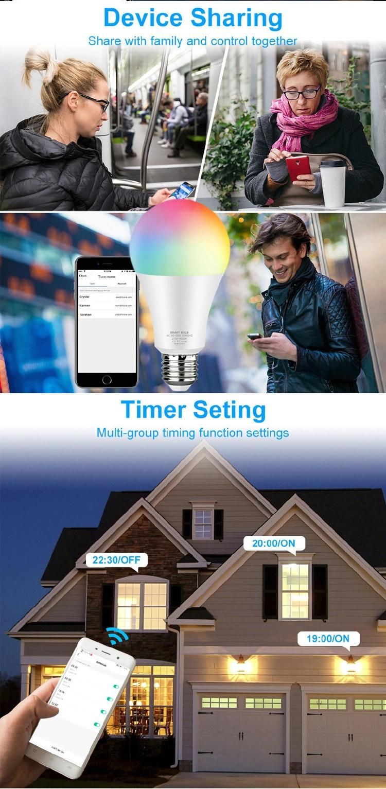 Alexa 7W Smart WiFi Multi-Color LED Bulb