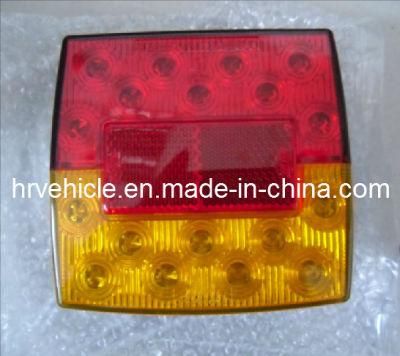 LED Square Light with Tail, Stop, Indicator, Plate Function