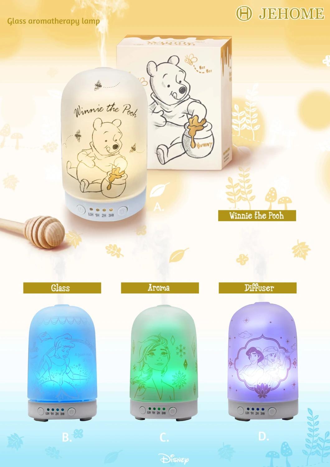 Disney Bedside Lights Glass Aromatherapy Lamp Night Light Winnie Pooh Disney Lamp