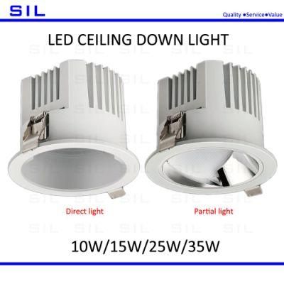 Hot Sales Hotel Commercial LED Down Light 30watt 10W 15W 20W 25W 30W 35W Ceiling Light 30W LED Downlight