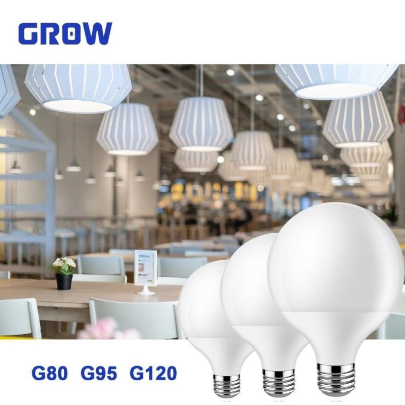China Factory Price Hot Sale LED Bulb Energy Saving Lamp G95 15W 170V-260V LED Global Bulb Light for Indoor Lighting and Decoration with CE RoHS ERP Approval
