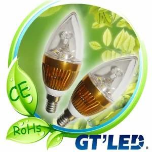 LED Decorating Candle Bulb (GT-CL03W) /Dimmable LED Candle Light