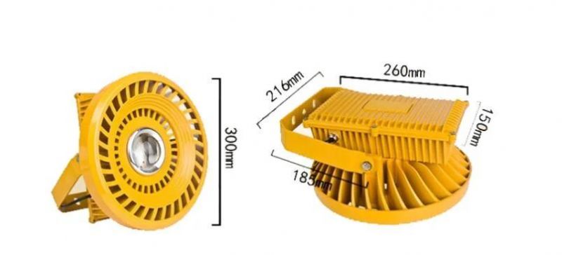 High Lumen Factory Manufacturer Wharf Industral Project Flame Proof Aluminum Housing100W COB LED High Bay Lights