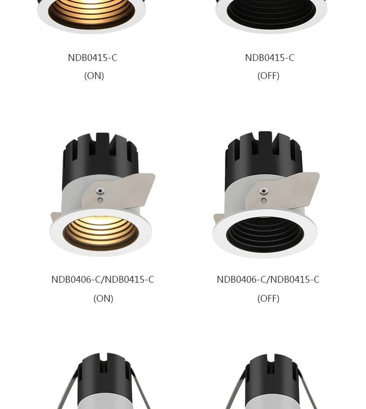 10W Ceiling Recessed COB LED Fixed Downlight