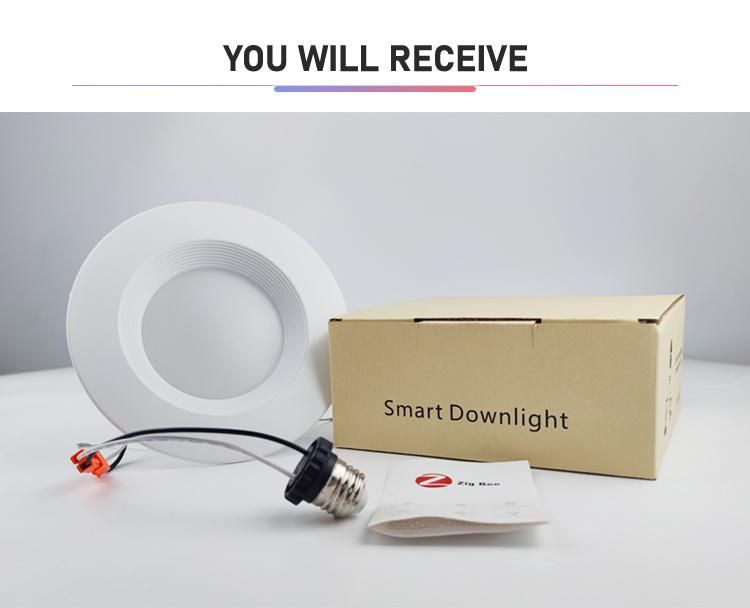 Remote Control Dimming RGBW WiFi Smart LED Downlight