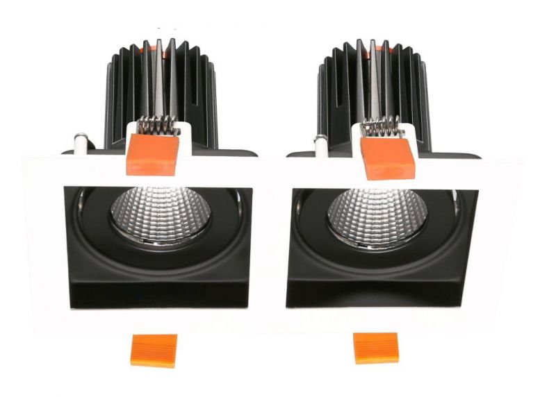 Double Head Square LED Downlight Mounting Ring COB LED Module