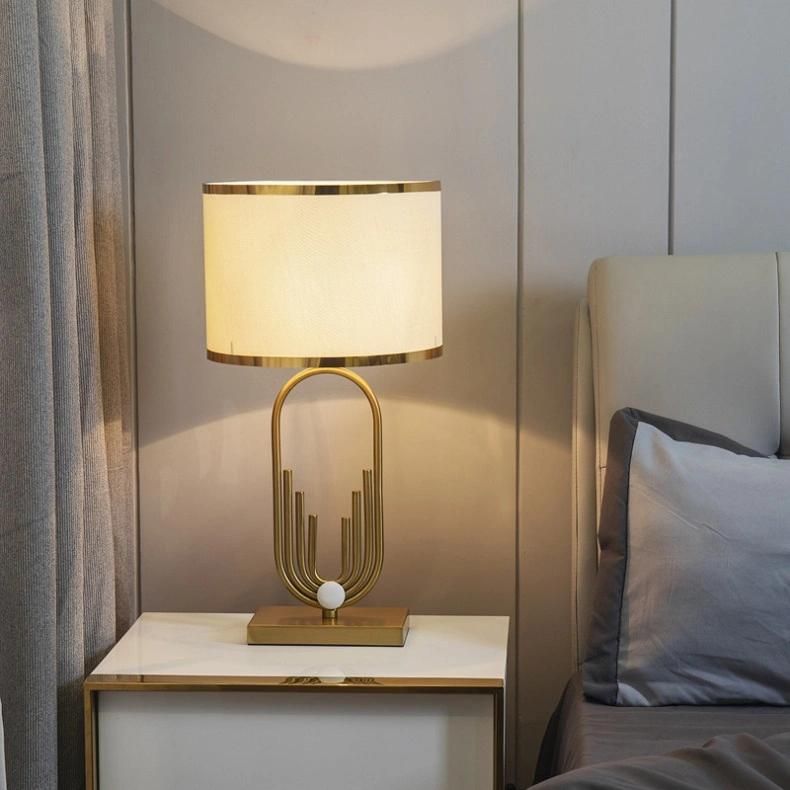 Luxury Style Hotel Living Room Bedroom Home Gold Table Lamp