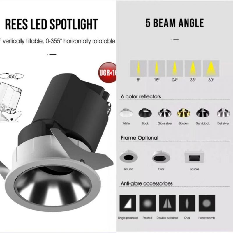 Multi-Shape and Multi-Style Can Be Selected COB LED Down Light