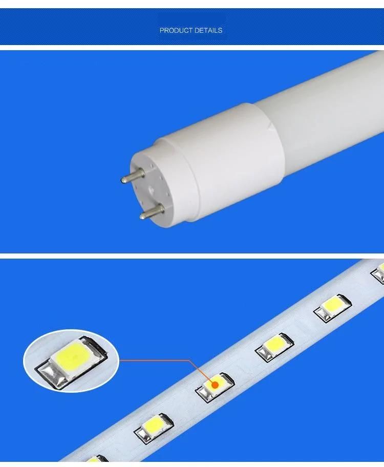 High Quality Fluorescent High Lumen Light SMD2835 CE RoHS T8 LED Tube Light