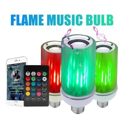 3 Mode Smart Control Music Sync Flame Speaker Bulb