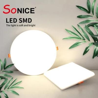 SMD Isolated Driver High Lumen Spring Design Panel Light Back Light 10W/18W/24W/36W LED Panel Light