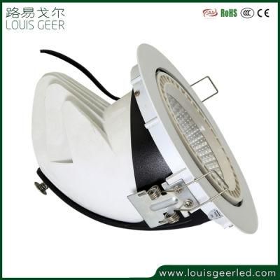 New Design Tricolor Light Conversion Plastic CCT Mini 50W LED Downlight Ceiling Light