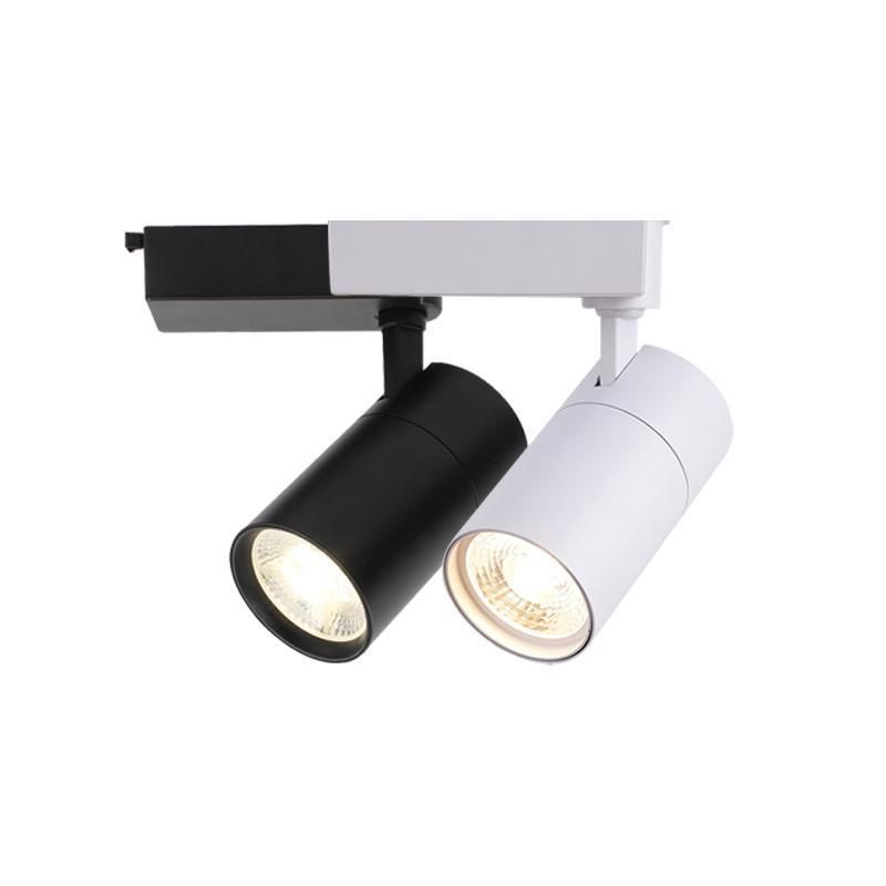 Black White Iron Adjustable Mount Lights Indoor Lighting Ceiling Track Spot Light Lamp