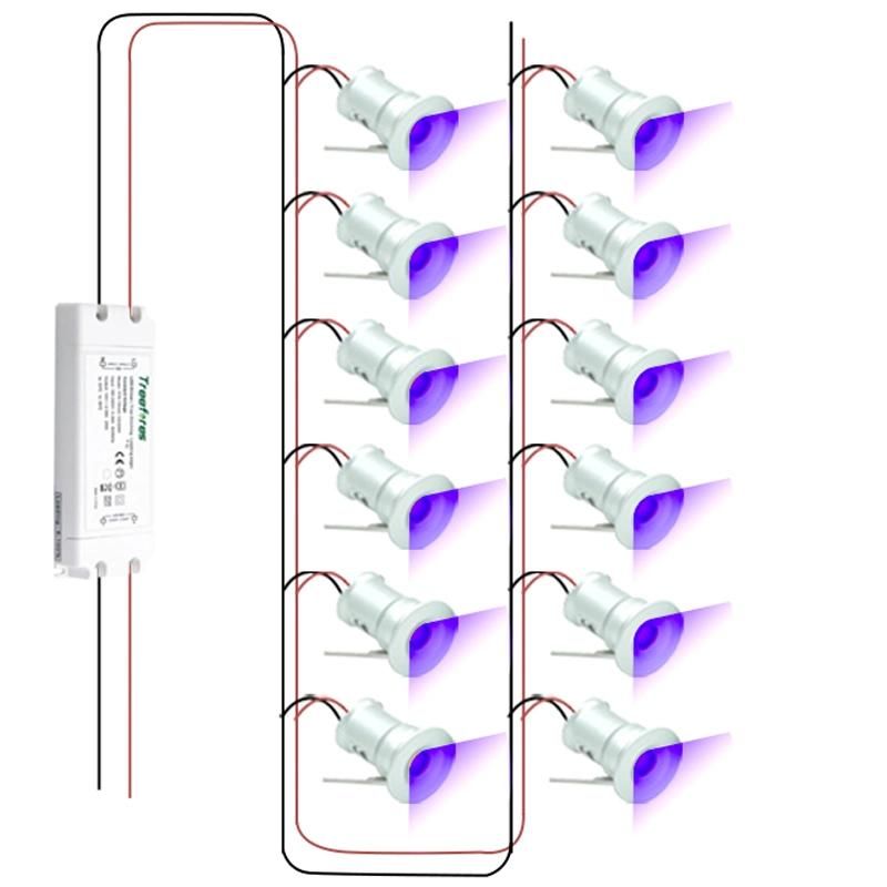 25mm IP65 Garden 1W 12V Mini LED Spot Light for Stair Lighting