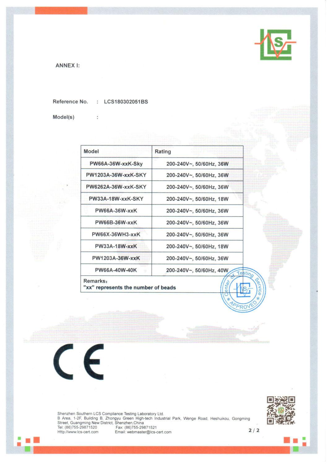 Suspended Ceiling 40W 300X300 600X300 1200X600 Frameless and Flickerless LED Panel Light