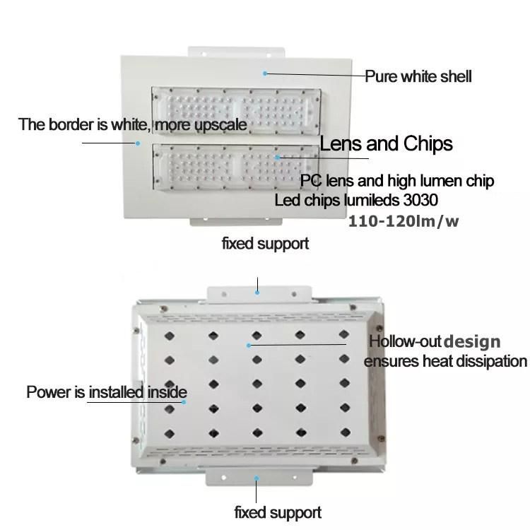 Long Distance Super Bright LED Lamp 50W Canopy Light for Petrol Station