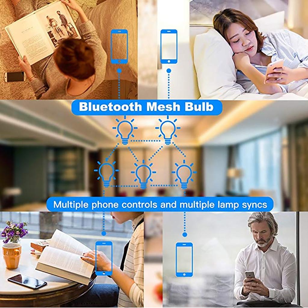 A60 Bluetooth Mesh Self-Organizing Network Light Smart Bulb Lamp