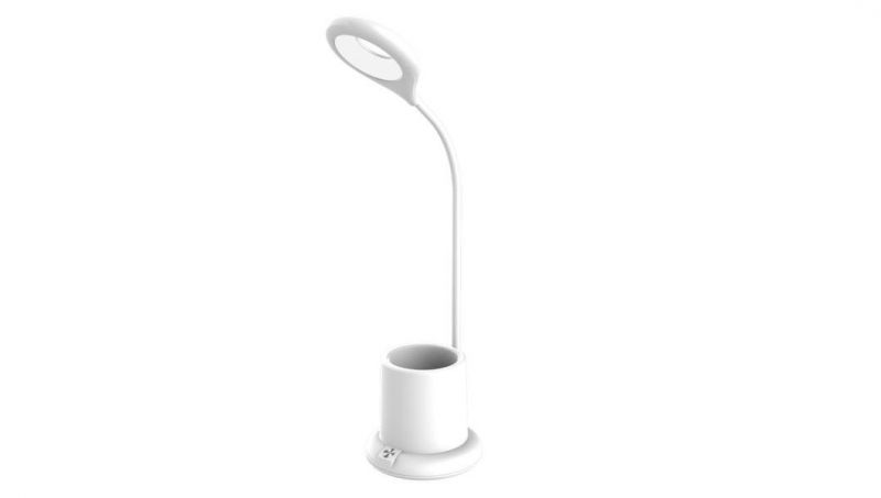 Energy-Saving White Table Light 3W Dimmable with Pen Container