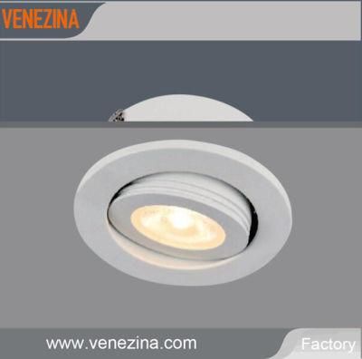 Adjustable 3W Cabinet Light, LED Downlight, Spotlight Ce SAA RoHS IP44 LED Lighting