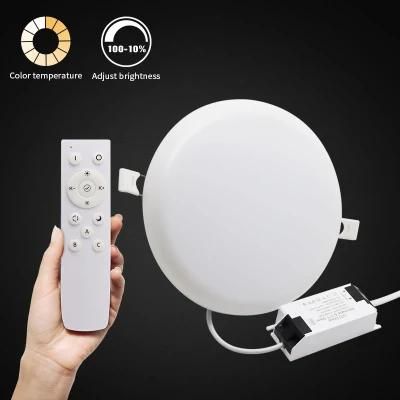 China Super Bright Surface Mounted Housing COB SMD Round 12 Watt LED Panel Light 6W 12W 18W with Remote Control
