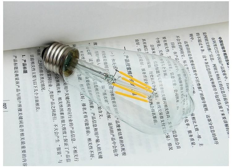 Warm White E27 St64 Dimmable Vintage LED Filament Edison LED Bulb Light