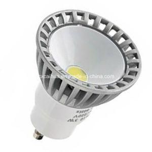 GU10 3W AC85-265V Pure White COB LED Spotlight