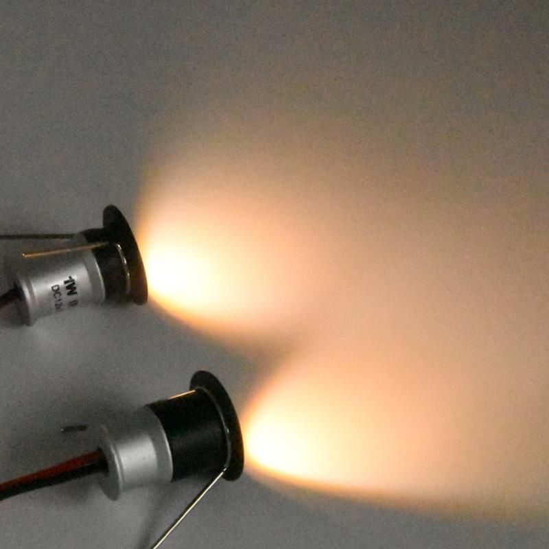 1W 12V Mini LED Spot Light Bulb Lamp with EU Us Power Transformer
