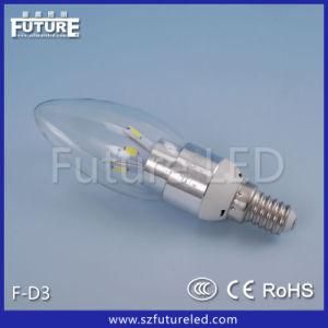 Hot Sales Low Power Silver E14 LED Recharge Bulb 3W