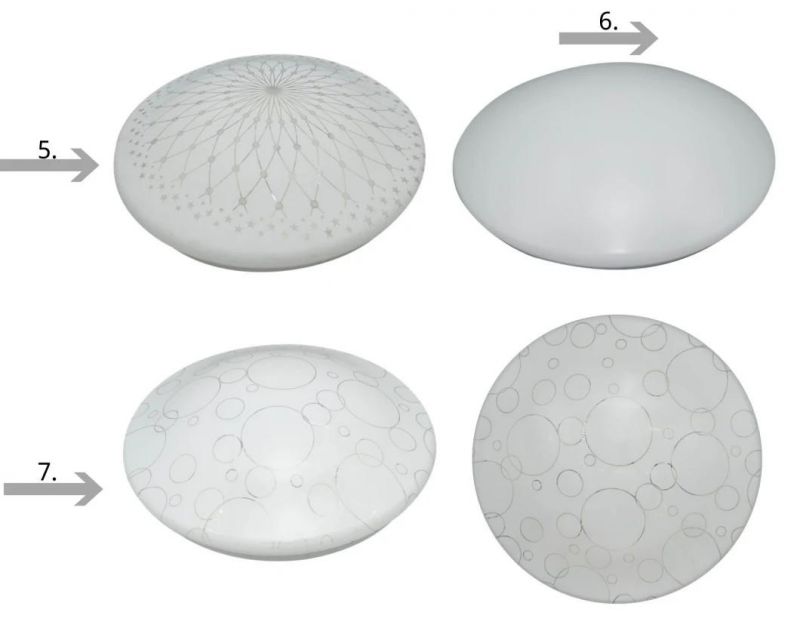 Iron Base + PVC Smart LED Cover Mushroom Cover Ceiling Lights with CE RoHS